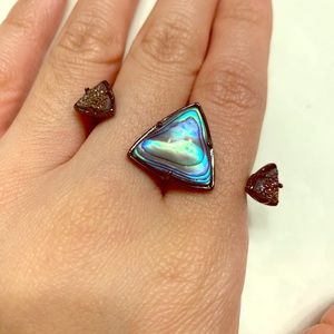 Kendra Scott 2 finger ring